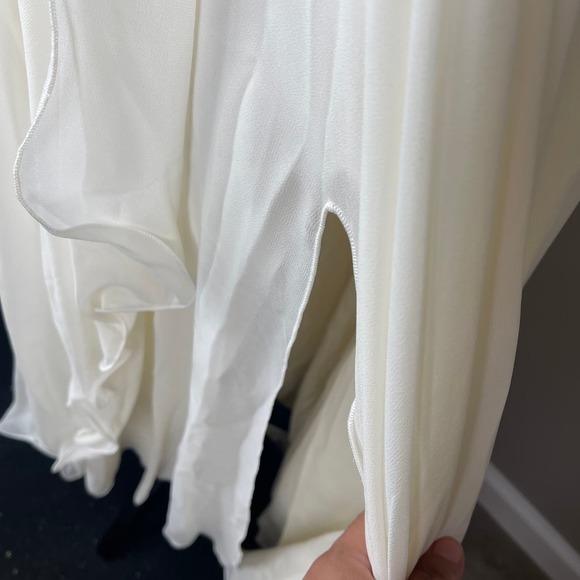 L1005 Haltertop A-line Backless Beads Chiffon Dress Size XSmall - Picture 8 of 9